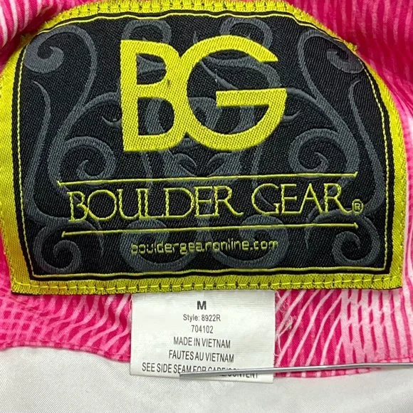 BOULDER GEAR Full Zip Up Long Sleeve Pink Snow Ski Jacket Girl's Size Medium